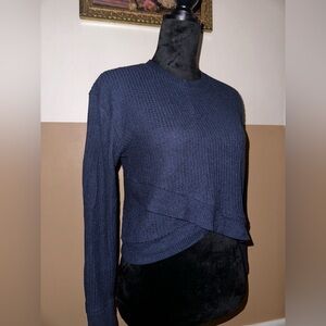 Hollister Deep Blue Knit Sweater